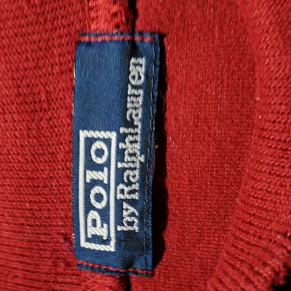 Vintage polo Ralph Lauren Wine Red Mock Neck Sweaters size M - Picture 4 of 4